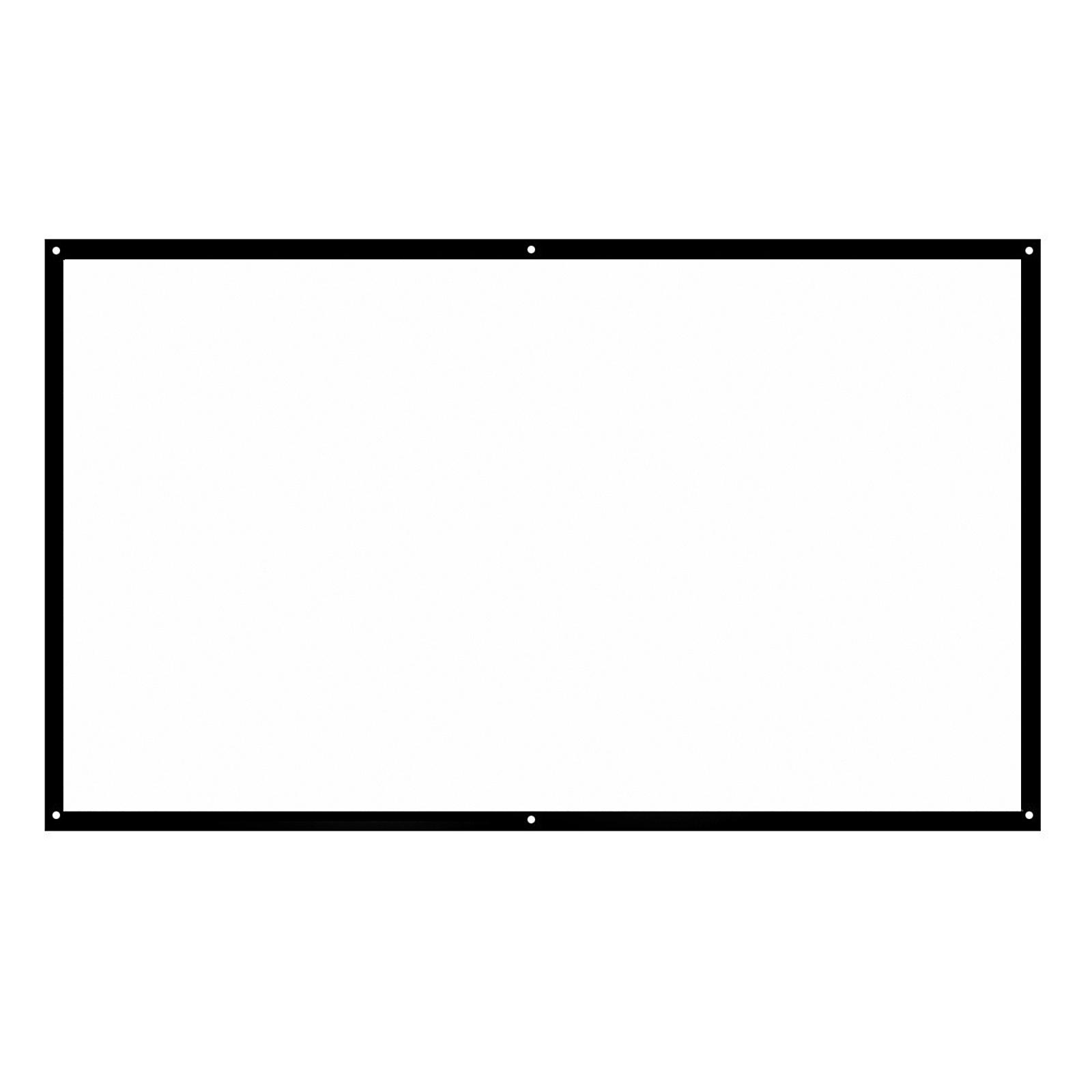 Andoer 120-inch 16:9 Projectiescherm Draagbaar HD Projectiescherm Opvouwbaar Muurbevestigd voor Home Theater 100-inch