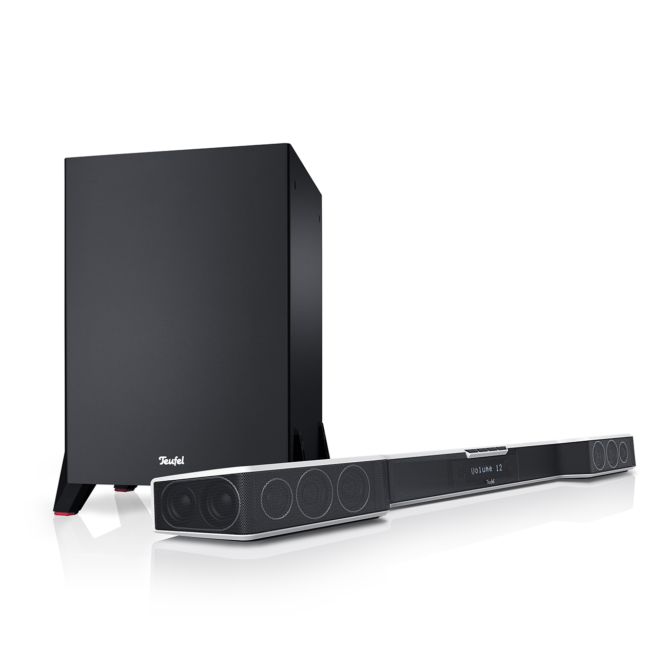 Teufel Cinebar Duett Power Edition 2.1 set Slanke soundbar met subwoofer 2-kanaals systeem Zwart/Wit