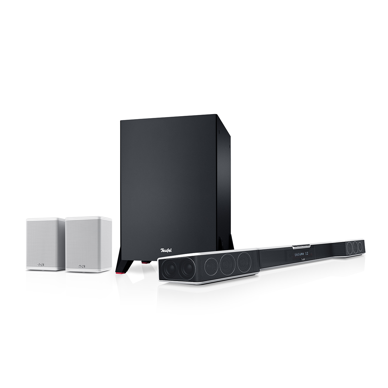 Teufel CINEBAR DUETT Surround Power Edition 4.1-Set Wit