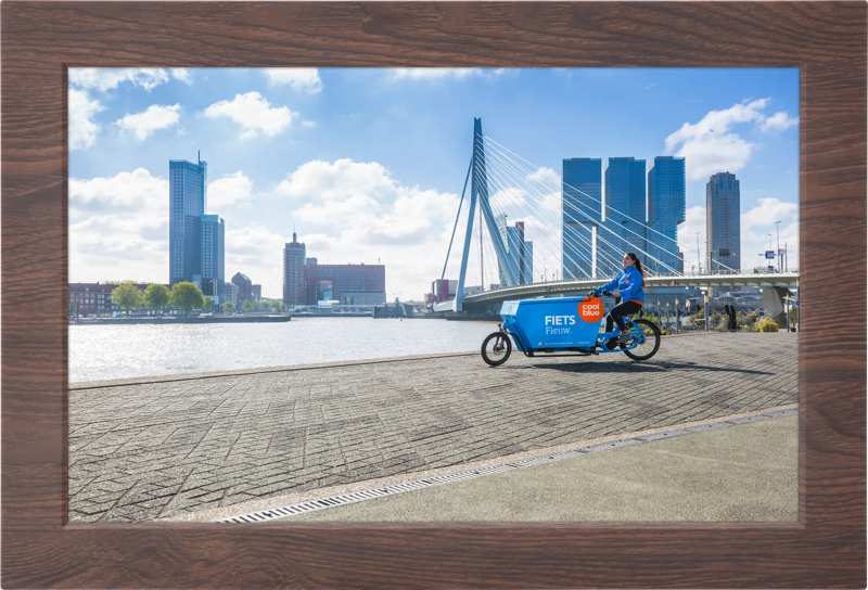 BlueBuilt Frameo Digitale Fotolijst Dark Wood