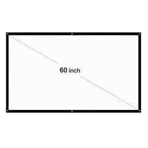 Automobile and motorcycle supplies 150''/120''/100''/84''/70 /60  Draagbaar projectorscherm HD 16:9 Diagonaal Projectiescherm Opvouwbaar 60 inch