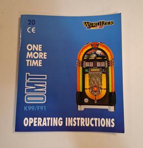 Fiftiesstore Operating Instructions - Wurlitzer Jukebox Model OMT K99/F91