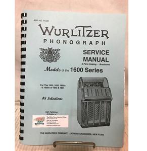 Fiftiesstore Wurlitzer 1600 (A) And 1650 (A) Service Manual