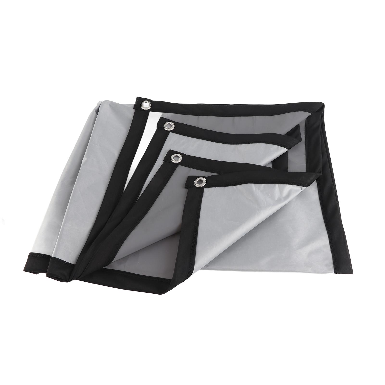 DIYelecs Projectiescherm Synthetisch PVC Anti-licht 16:9 Opvouwbaar Draagbaar Wandmontage Projectiescherm 72 Inch