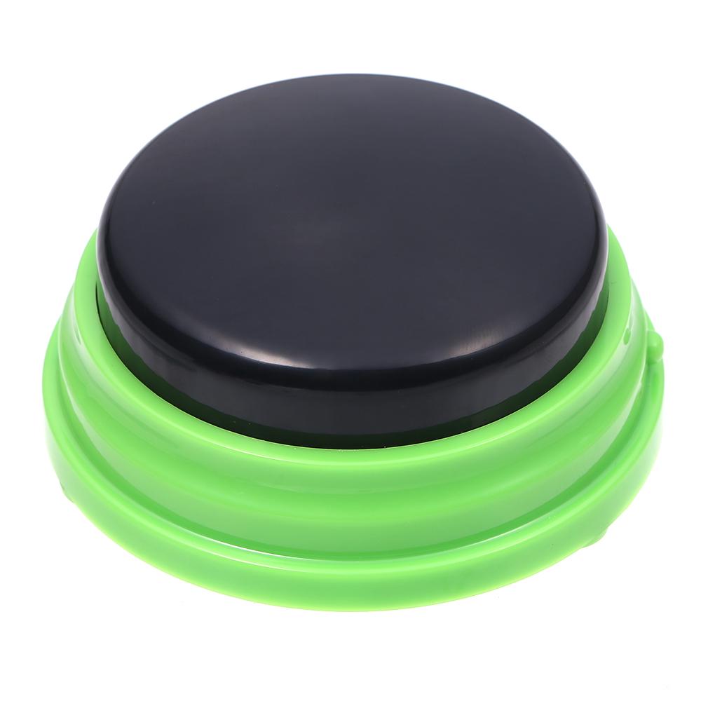 Opneembare praatknop, stemopnamegeluidsknop voor kinderen, interactief speelgoed, antwoordknoppen groen