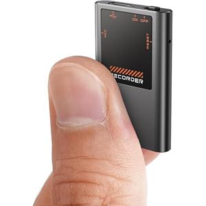 Bobo Life Voice Recorder - 64GB spraakgestuurde recorder met AI-ruisonderdrukking, opnameapparaat met 750 uur opslag 64G