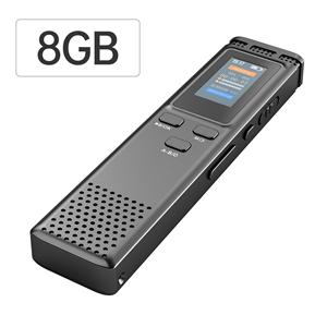 Honor Electronics 16GB digitale voicerecorder Spraakgestuurde audio-opname Ruisonderdrukking met afspelen van MP3-muziek 8GB zwart
