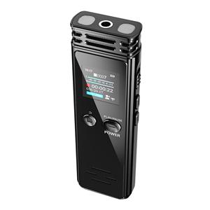 Honor Electronics Digitale spraakrecorder 32 GB geactiveerde opname-weergave met microfoon en luidspreker 1536 KBPS hoge opname 8G zwart