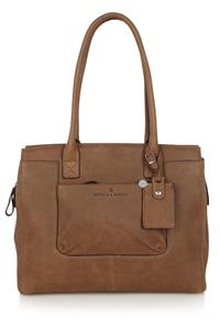 Castelijn&beerens Carisma Dames laptoptas 15.6" cognac