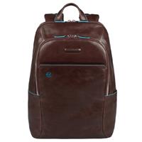 Piquadro Blue Square Laptoprucksack mit gepolstertem Tablet-Fach Mahagoni