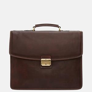 Castelijn & Beerens Verona 3-Vaks Laptoptas 15.6'' 9599 Mocca