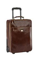 The Bridge Story Viaggio 2-Rollen-Kabinentrolley Rindleder 50 cm, marrone
