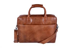 DSTRCT Fletcher Street Business Laptoptas 17'' Cognac 016420