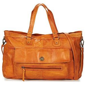 Pieces Leren Reis Tas Dames Bruin