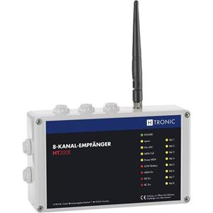 H-Tronic HT200E Funkempfänger 8-Kanal Frequenz 868.35MHz, 869.05MHz, 869.55MHz 12V Reichweite max. A421701