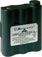 Accu voor draadloos apparaat Midland Vervangt originele accu PB-ATL/G7 6 V 700 mAh