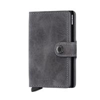 Mini Wallet Portemonnee Vintage Grey Black