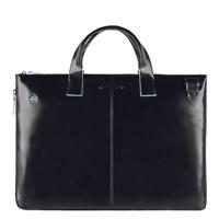 Piquadro Blue Square Schmale, erweiterbare Laptoptasche 15.6 mit Tabletfach nachtblau"