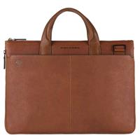 Piquadro Laptoptasche "Black Square" mit Laptopfach, cognac, cognac