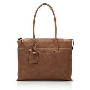 Castelijn & Beerens Carisma Laptop Schoudertas 15.6'' Cognac 9761