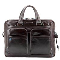 Piquadro Blue Square Kurzgrifflaptoptasche 39 cm, braun