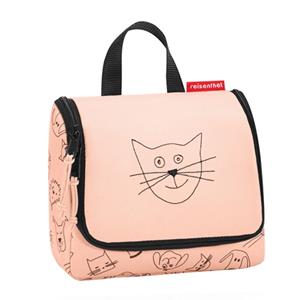 reisenthel toiletbag S kids cats and dogs roze