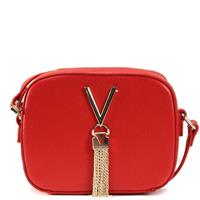 Valentino by Mario Umhängetasche "Divina", Logo-Applikation, für Damen, rosso