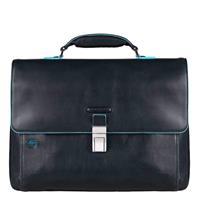 Zak Piquadro Blue Square Blue Leather Card CA3111B2-BLU2