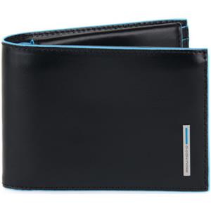 Piquadro Geldbörse Leder 12 cm, nero, nero