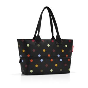 Reisenthel Shopper e1 Shopper - Schoudertas - Polyester - 12 naar 18 L - Dots Zwart