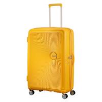 American Tourister Soundbox Expandable Spinner 77cm Golden Yellow