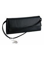 Picard Damen Clutch „Auguri", Leder, schwarz, schwarz