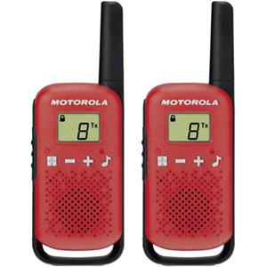 TALKABOUT T42 Rood - Walkie Talkie Set - Max. Bereik 4 km.