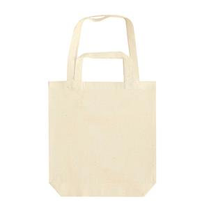 Beige canvas tas met dubbel hengsel 38 x 42 cm- Bedrukbare katoenen tas/shopper