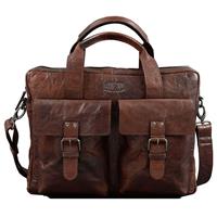 Pride & Soul Leren Laptoptas Real Me Bruin