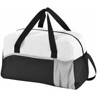 Duffel bag/sporttas zwart/wit 43 cm porttassen