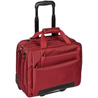 Dermata Office Case aus Nylon Businesstrolley 44,5 cm 17", rot