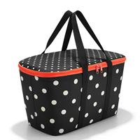 reisenthel coolerbag mixed dots Einkaufskorb Kühltasche Thermo faltbar 20 Liter -    Weiße Punkte