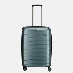 Travelite Air Base 4 Wheel Trolley M Exp Iceblue Metallic