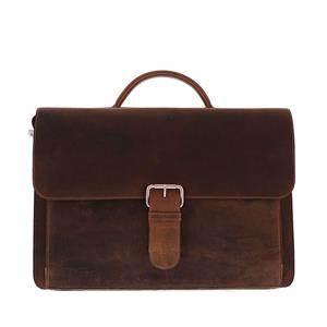 Plevier Darwin Old Skool Vintage Bag 2-Vaks 15.6" Brown