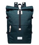 SANDQVIST Laptoprucksack Bernt Rolltop Backpack Laptop-Rucksäcke grün