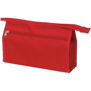 Voordelige toilettas rood 28 cm voor heren/dames Rood