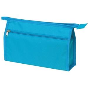 Voordelige toilettas turquoise blauw 28 cm voor heren/dames Turquoise