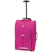 Handbagage reiskoffer/trolley roze 55 cm Roze