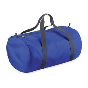 Bagbase Kobalt blauwe ronde polyester sporttas/weekendtas 32 liter Blauw