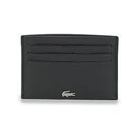 Lacoste Herren Kreditkartenhülle, echtes Leder - Credit Card Holder, Schwarz