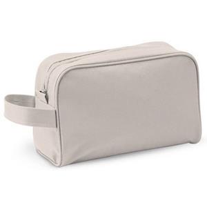 Handbagage toilettas naturel met handvat 21,5 cm voor heren/dame Beige