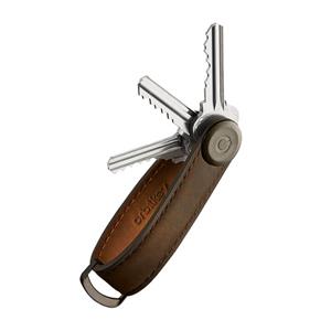 Orbitkey Crazy Horse Leather Key Organiser oak brown