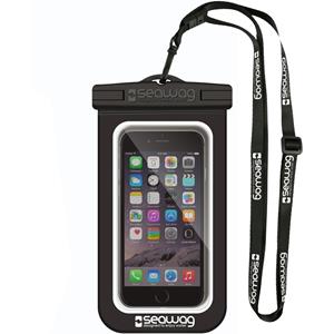 Seawag Zwart/wit waterproof festival opbergtasje/hoes 12 x 23 cm Multi