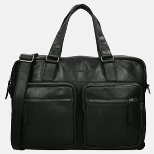 The Chesterfield Brand Misha Laptoptasche 17 Zoll - Echtes Leder - Schwarz